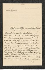Nachlass Franz Steindachner, Brief von Grigore Antipa an Franz Steindachner (02.04.1907), Inv.Nr. 13.06, Seite 1